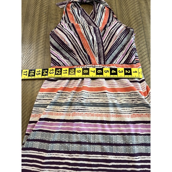 Athleta Pack Everywhere Striped Halter Dress Women's SZ 4P - Picture 4 of 13